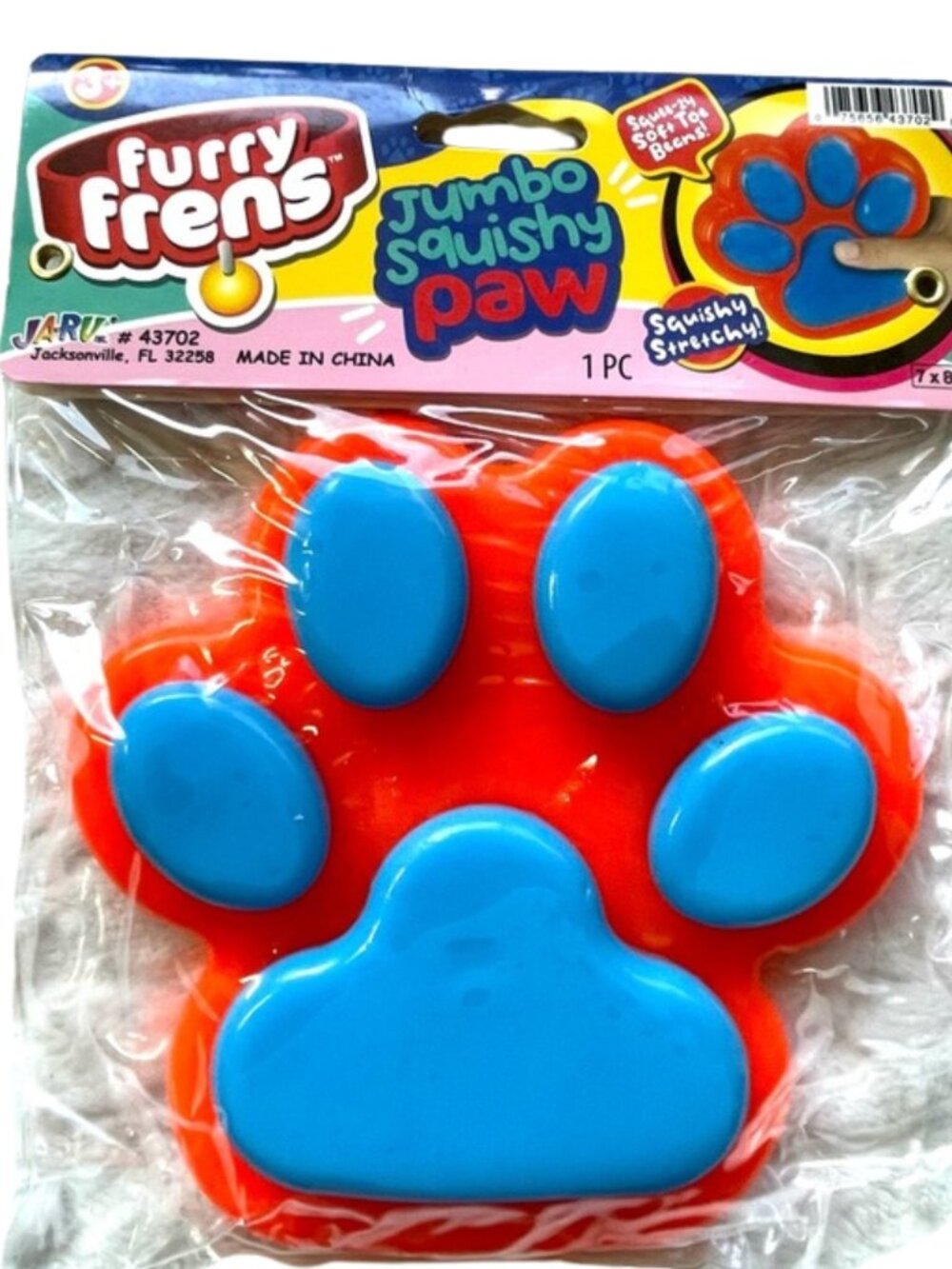 🔥 VIRAL on TikTok🌟 NEW ❤️💙 Jumbo Squishy Pal – Red/Blue